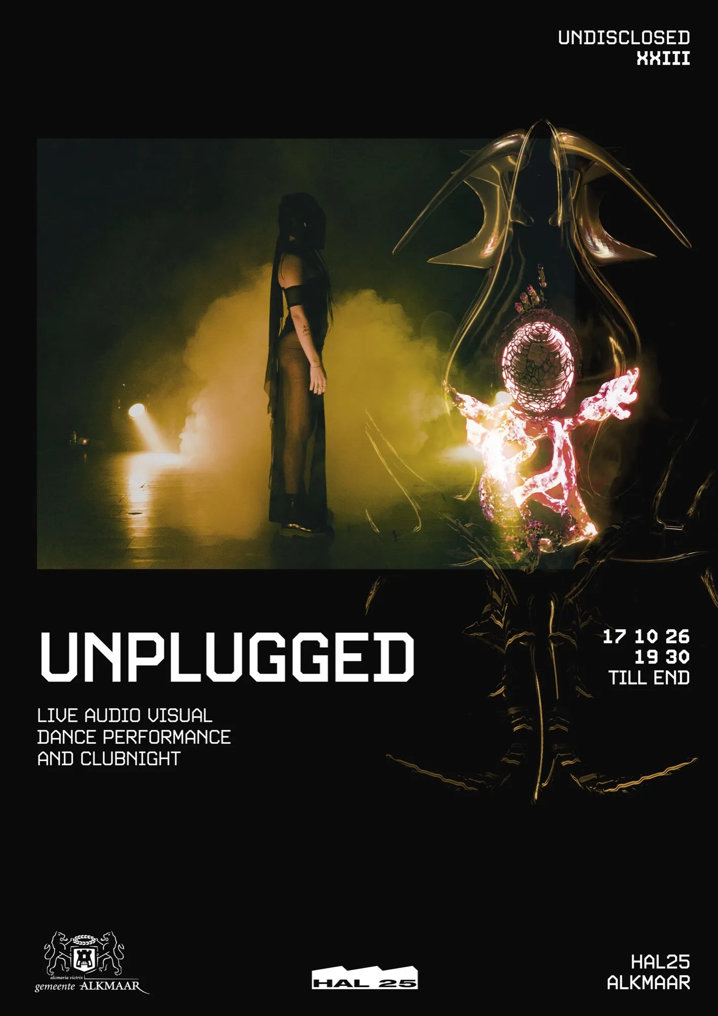 Flyer for UNDISCLOSED XXIII UNPLUGGED